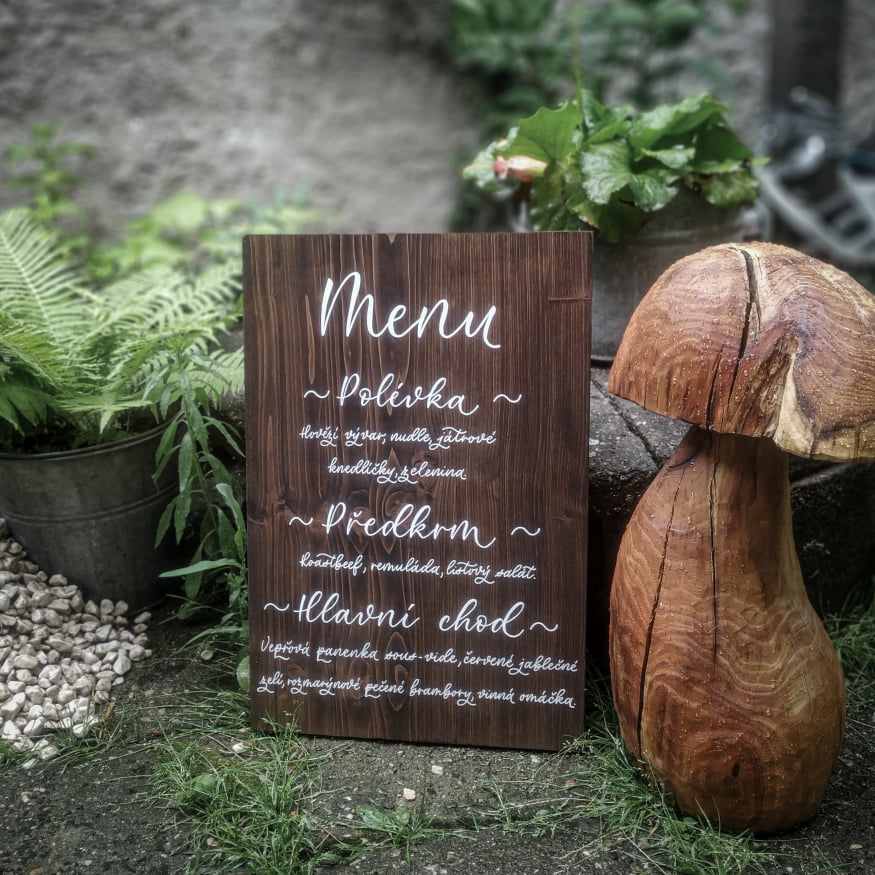 Menu velké